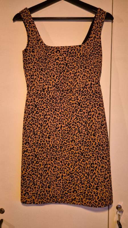 Leopard stuttur kjoll
