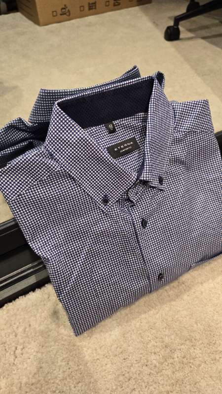 Eterna comfort fit blá