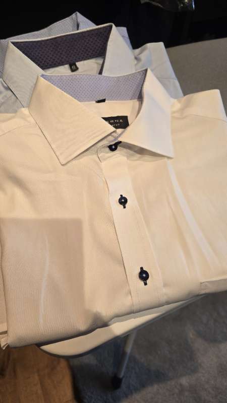 eterna comfort fit hvít