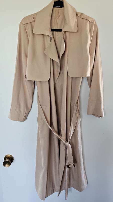 Missguided trench kápa beige