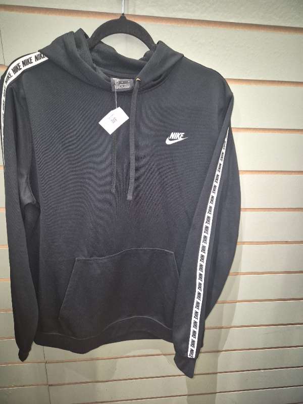 NIKE hettupeysa nylon L svört