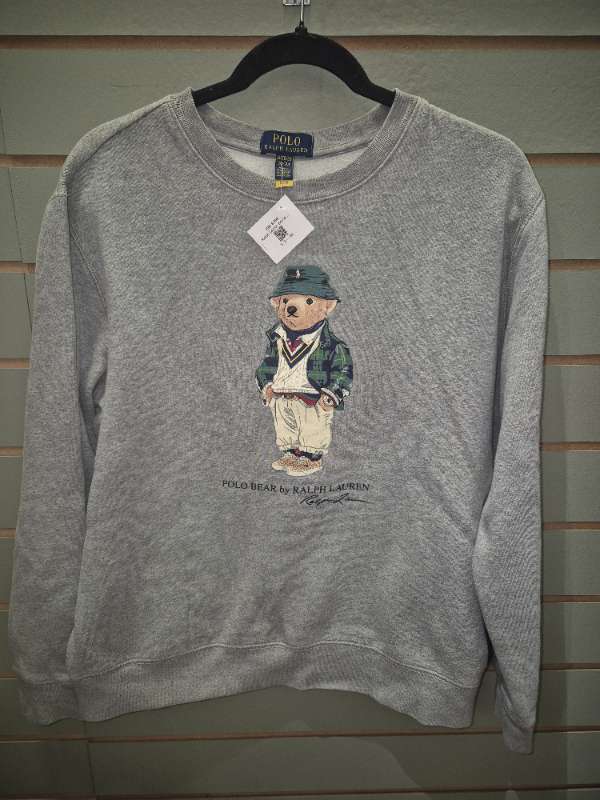 Ralph Lauren peysa m/bangsa grá S
