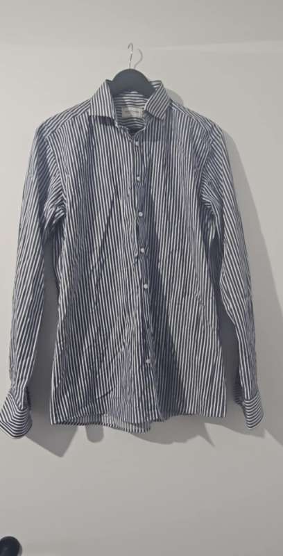 Skyrta Blá Teinótt