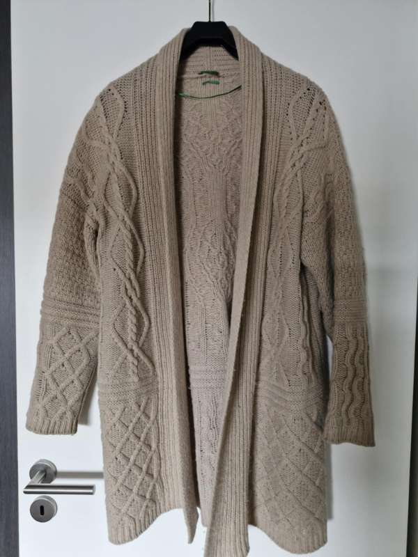 Benetton peysa, ull, beige