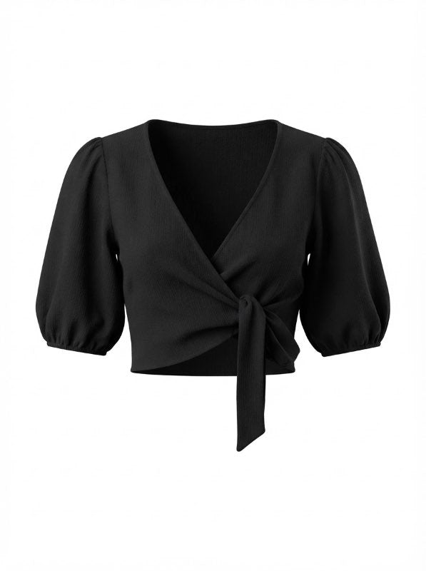 Monk black short top