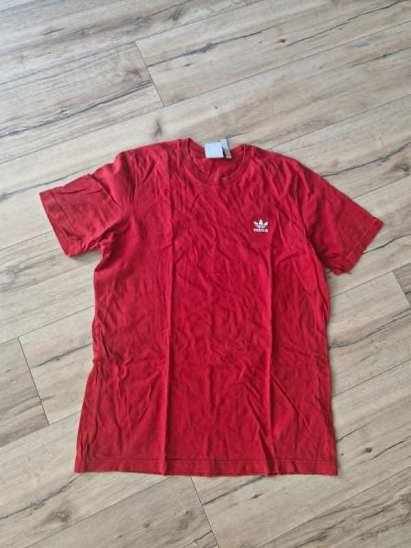 Adidas stuttermabolur rauður