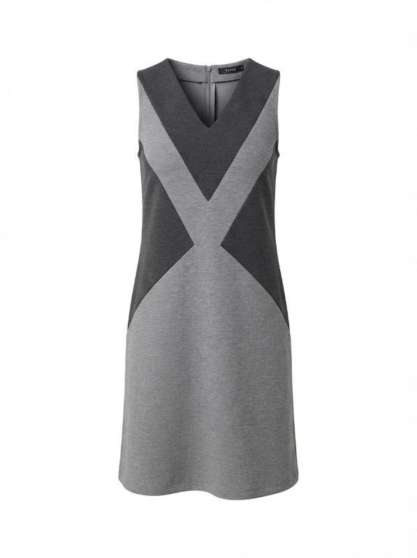 B Young bl/gray dress