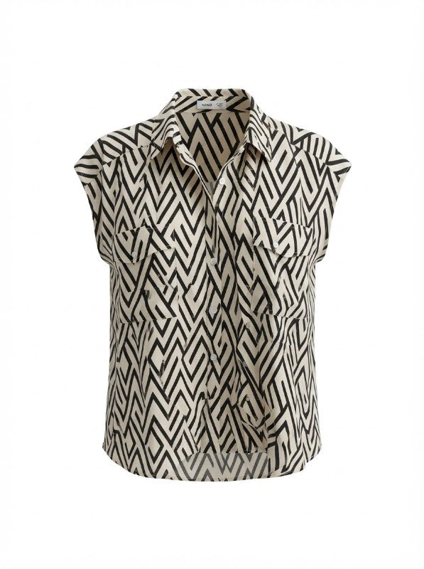 mango white shirt w stripes