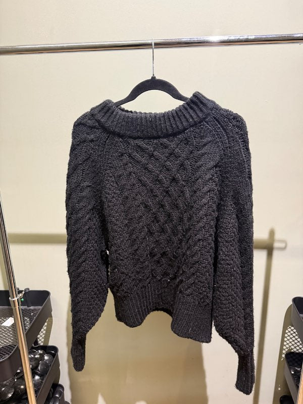 Prjónuð H&M Peysa Svört