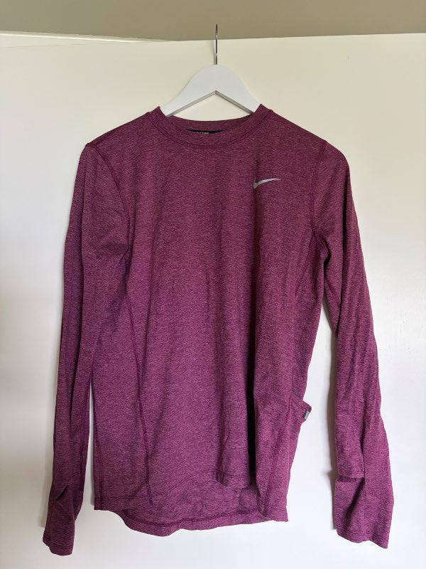 Nike síðerma bolur fjólublár