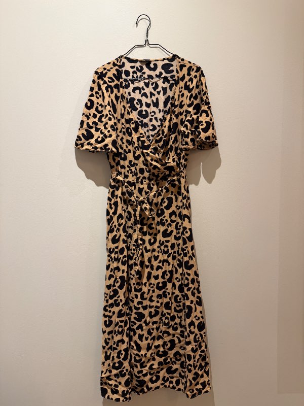 Wrap dress leopard st 40