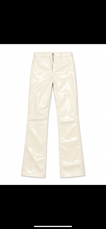 Fashion nova hvítar leðurbuxur
