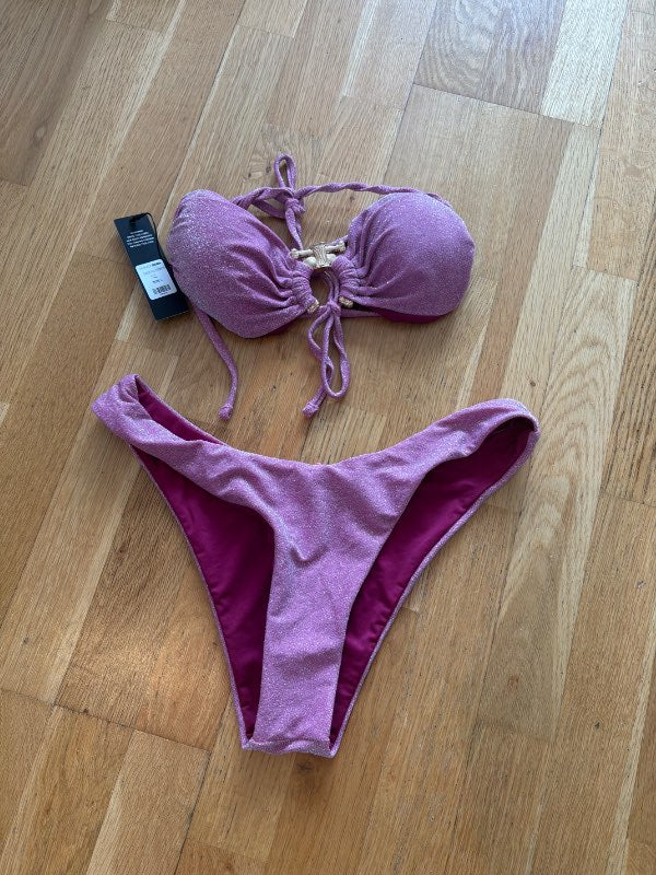 Bleikt glimmer bikini
