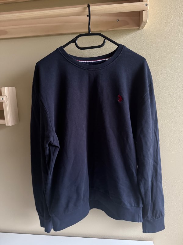 Polo crewneck peysa - Blá