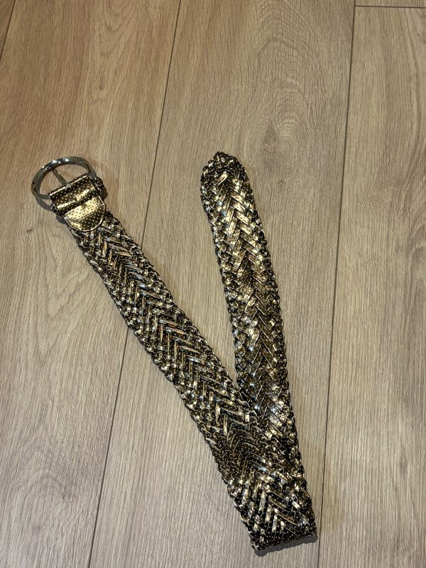 Gullitað vintage belti