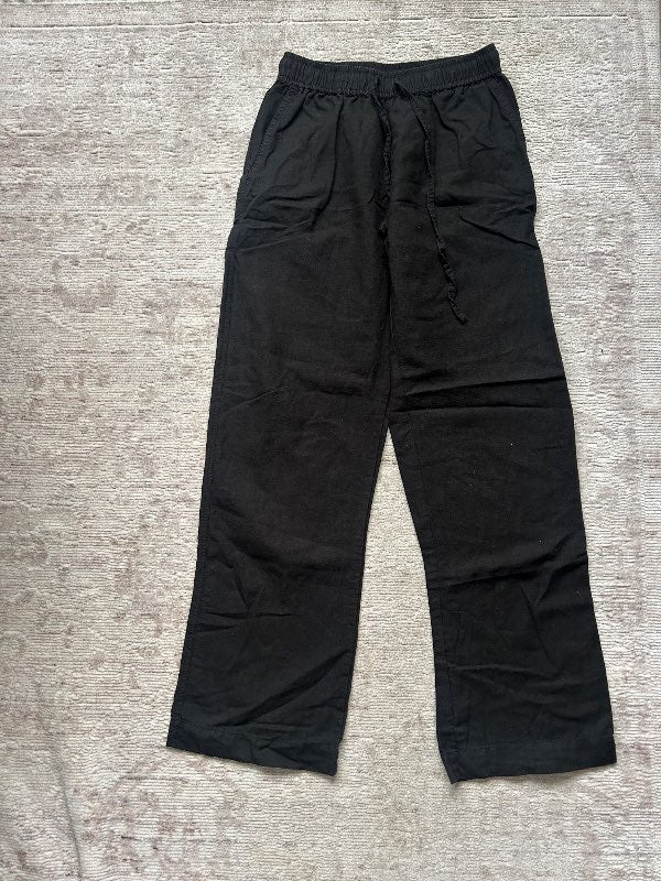 Neo Noir linen pants