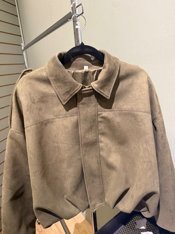 Faux suede