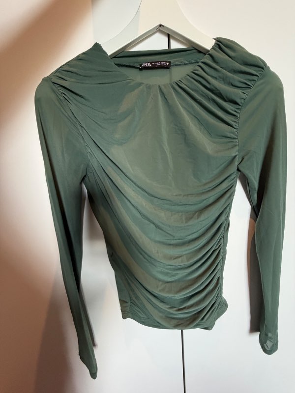 Zara grænn mesh bolur