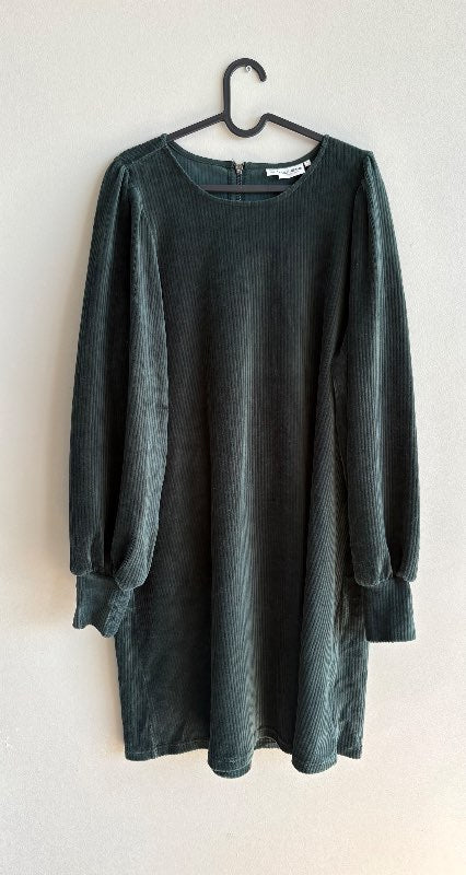 Pulz jeans flauelskjóll grænn