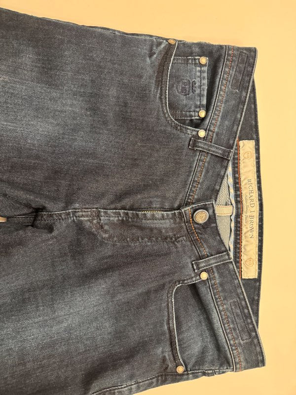 Richard J Brown dökkbláar gallabuxur