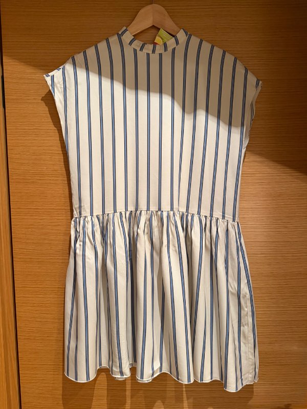 Samsoe Samsoe kjóll röndóttur hvítur/blár