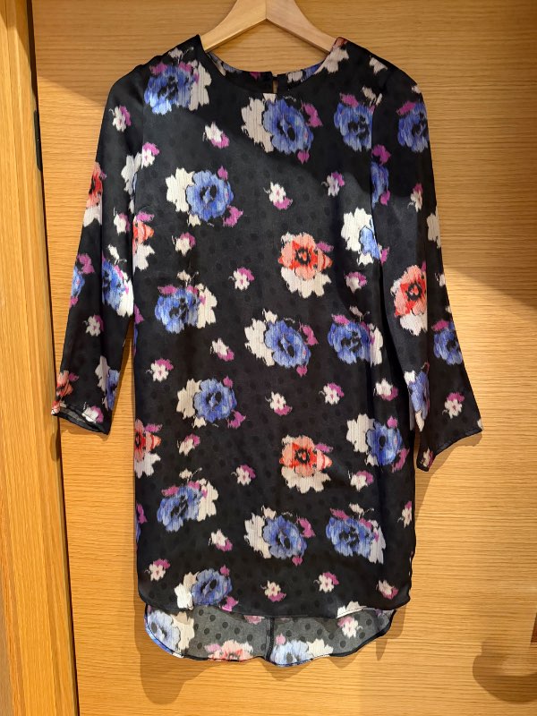 Topshop silkikjóll með blómum