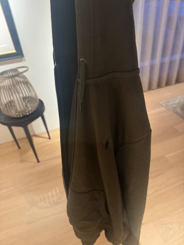 Polo græn zip up peysa
