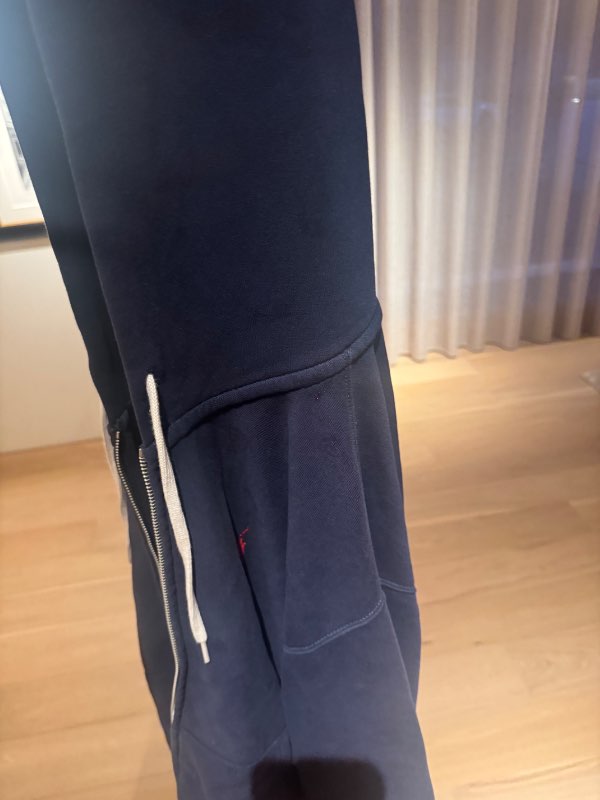 Polo peysa blá zip up