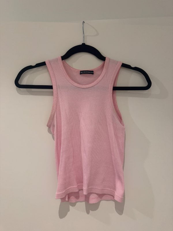 -Bleikur hlýrabolur Brandy Melville