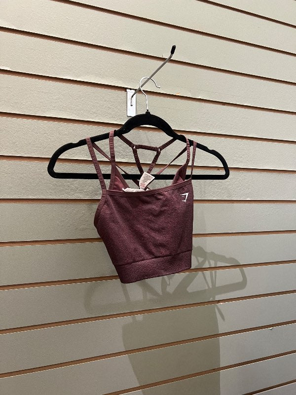 Gymshark íþróttatoppur vínrauður