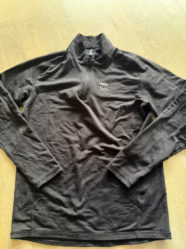 66 quarter zip, svört