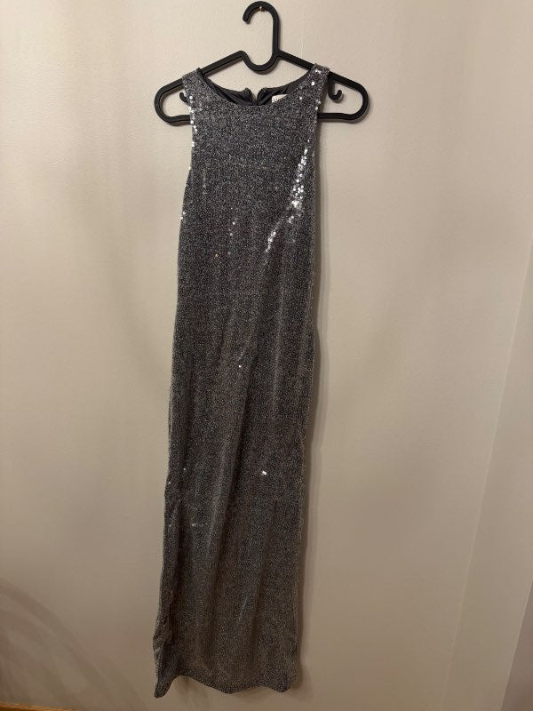 Silfur glimmer kjóll