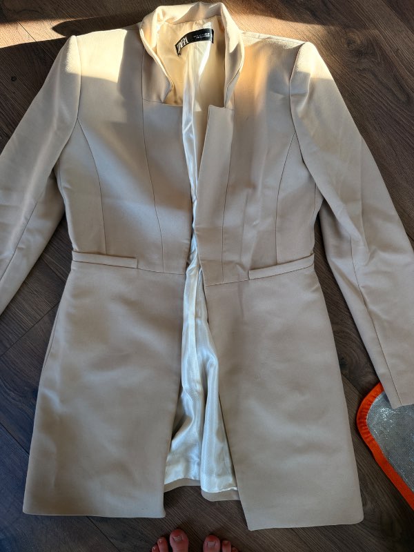 Zara basic ljós blazer