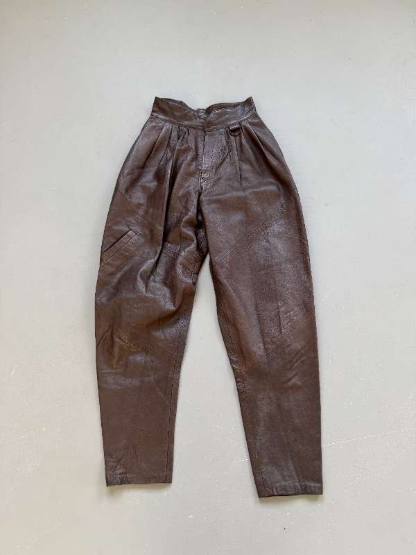 vintage 80s leðurbuxur