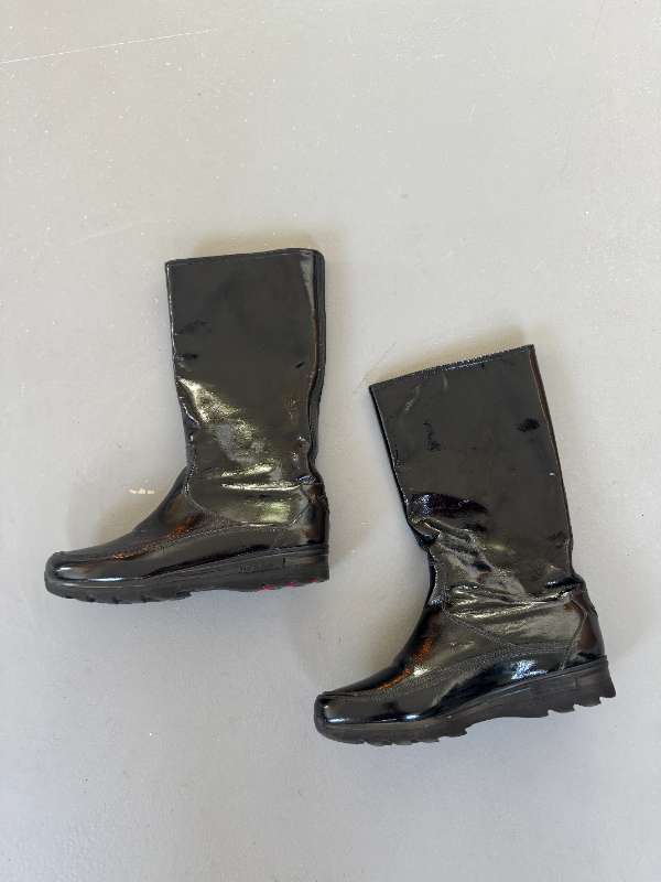 Prada patent boots