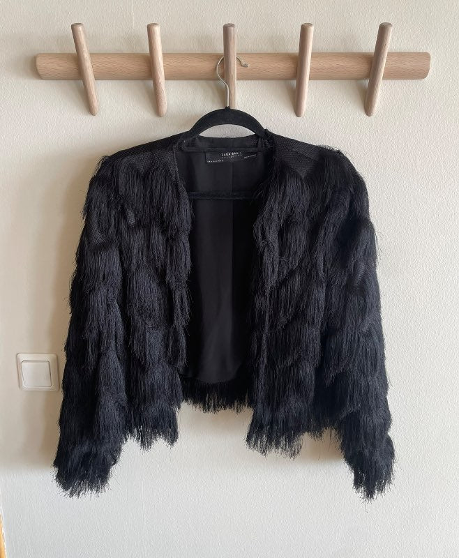 Zara fringe jakki