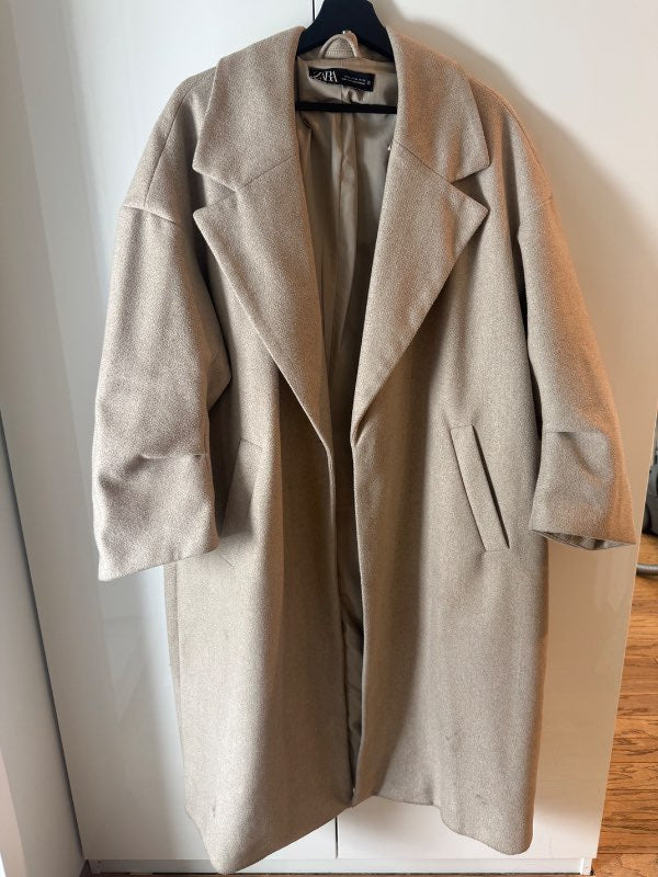 Zara kápa beige st. XL