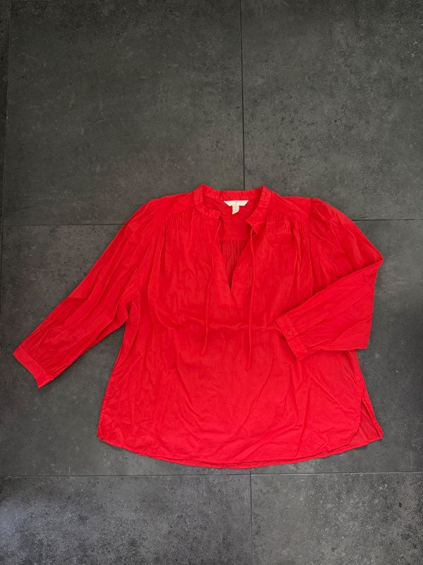 H&M blússa rauð