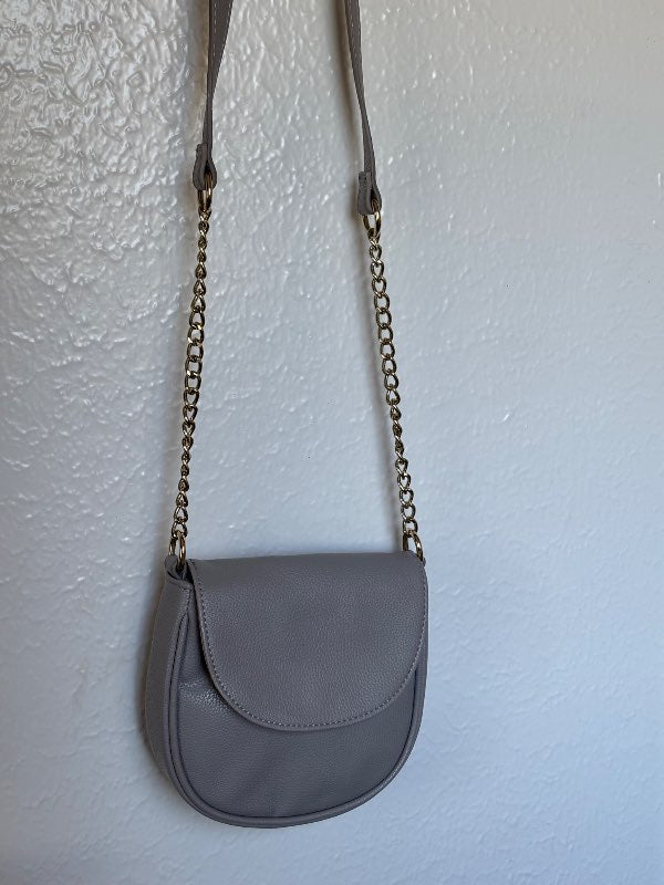 Beige/Grá leður taska