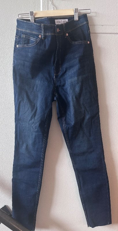 Skinny jeans með teygju - high waist