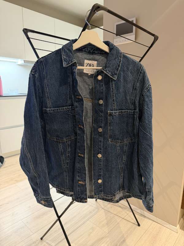 Zara dökkblá gallaskyrta SRÞ