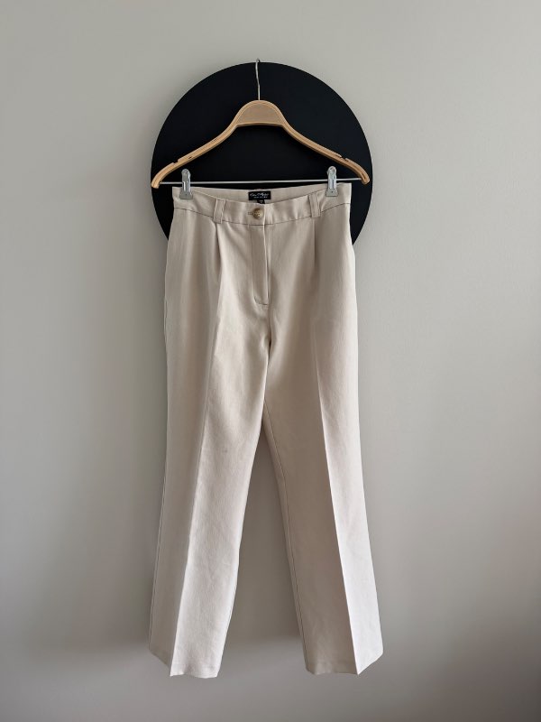 Miss Selfridge ljósar buxur 38
