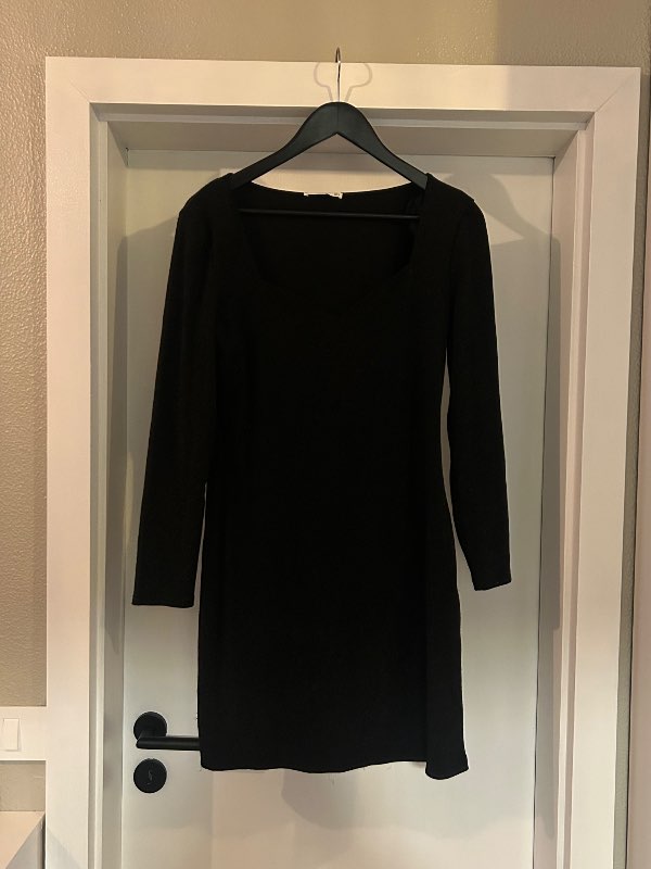 mango black dress