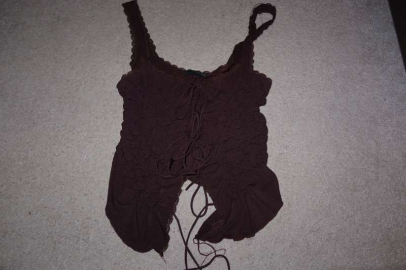 Zara brúnn toppur