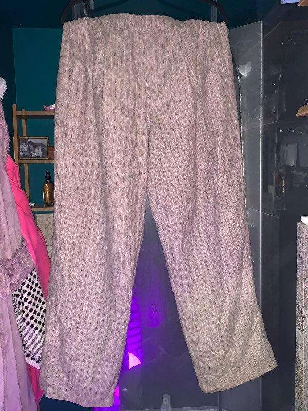 Pinstripe baggy ullarbuxur