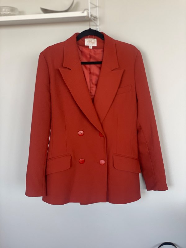 Vintage blazer appelsínugulur