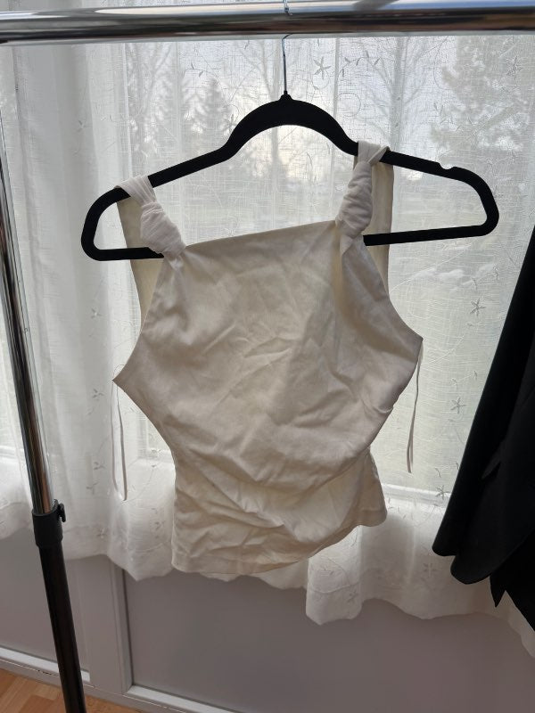Zara hvitur toppir xs