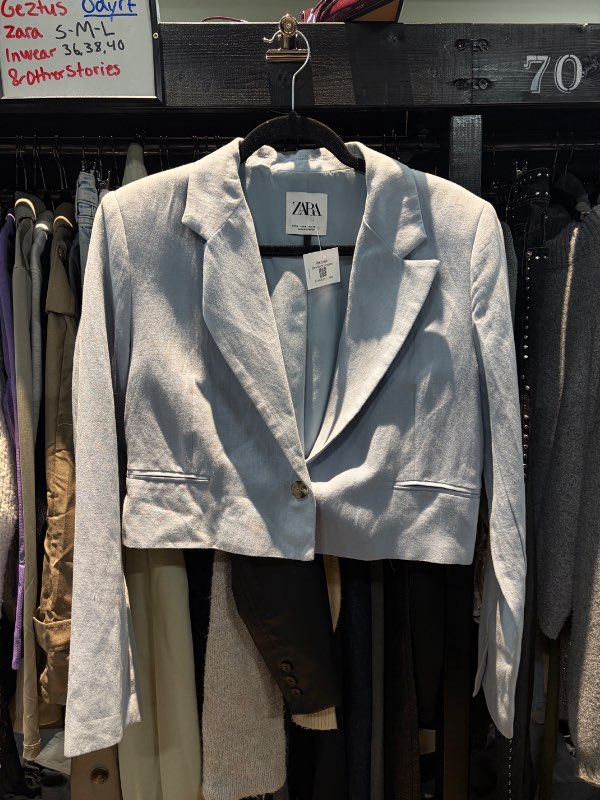 Zara blazer cropped