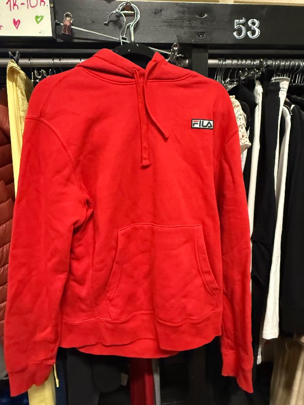 Rauð fila hettupeysa