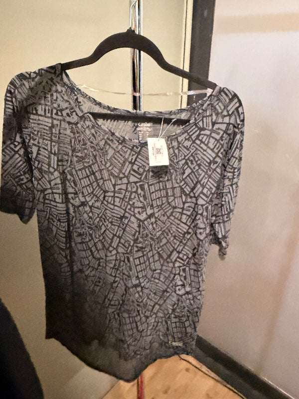 Casall stuttermabolur grár/svartur